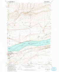 Irrigon 1993 topographic map thumbnail