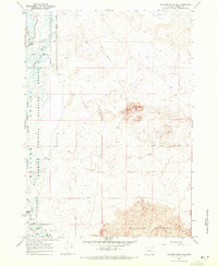 Jackass Butte NE 1967 topographic map thumbnail