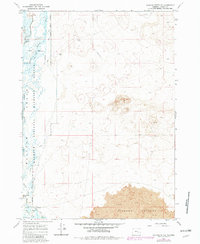 Jackass Butte NE 1967 topographic map thumbnail