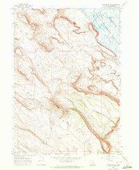 Jackass Butte 1967 topographic map thumbnail