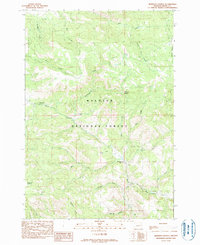 Johnson Saddle 1990 topographic map thumbnail