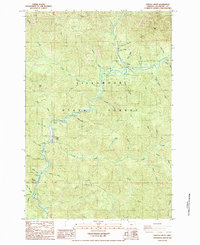 Jordan Creek 1984 topographic map thumbnail