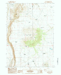 Juniper Mtn topographic map thumbnail