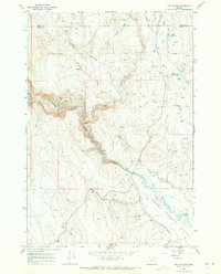 Keating NW 1967 topographic map preview