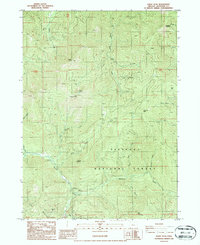 Kerby Peak 1986 topographic map thumbnail