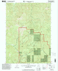 Kerby Peak 1996 topographic map thumbnail