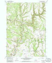 Keys Creek 1966 topographic map thumbnail