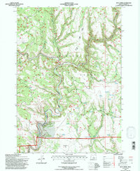 Keys Creek 1992 topographic map thumbnail