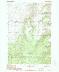 Kinney Lake 1990 topographic map thumbnail