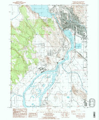 Klamath Falls 1985 topographic map preview