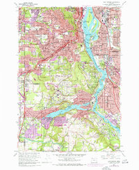 Lake Oswego 1961 topographic map preview