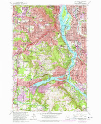 Lake Oswego 1961 topographic map preview