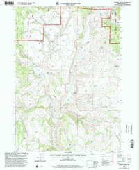Landing Creek 1999 topographic map thumbnail