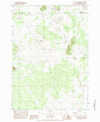 Last Chance Lake 1983 topographic map thumbnail
