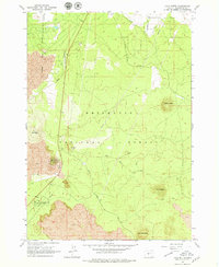 Lava Butte 1963 topographic map thumbnail