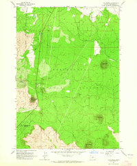 Lava Butte 1963 topographic map thumbnail