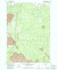 Lava Butte 1963 topographic map thumbnail