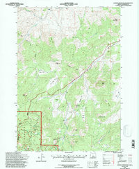 Lawson Mountain 1992 topographic map thumbnail