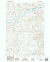 Leaburg 1988 topographic map thumbnail
