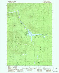Lemolo Lake 1986 topographic map thumbnail