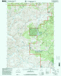 Lewis Creek 1998 topographic map thumbnail