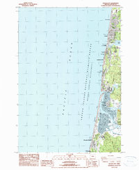 Lincoln City 1984 topographic map thumbnail