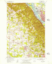 Linnton 1954 topographic map preview
