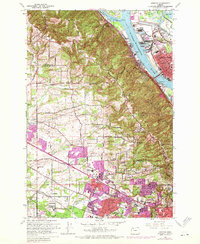 Linnton 1961 topographic map preview