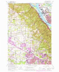 Linnton 1961 topographic map preview