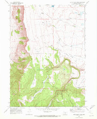 Little Honey Creek 1968 topographic map thumbnail