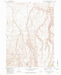Little Whitehorse Creek 1981 topographic map preview