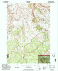 Lonerock 1995 topographic map preview