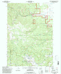 Lookout Mountain 1992 topographic map thumbnail