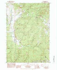 Lorane 1984 topographic map thumbnail