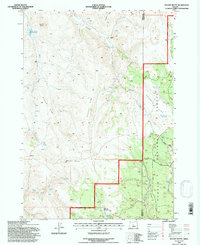 Mackey Butte 1992 topographic map thumbnail