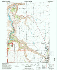 Madras West 1992 topographic map thumbnail