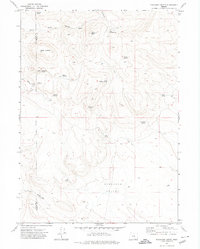 Mahogany Butte 1971 topographic map thumbnail