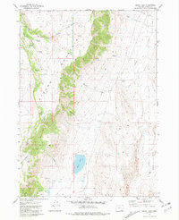 Mann Lake 1981 topographic map thumbnail