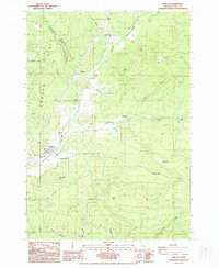 Marcola 1988 topographic map thumbnail