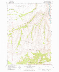 Maupin SW 1962 topographic map preview