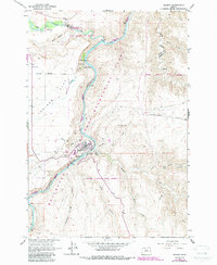 Maupin 1962 topographic map preview