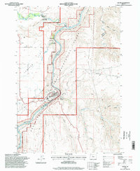 Maupin 1996 topographic map thumbnail
