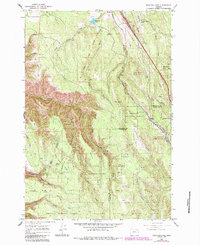 Meacham Lake 1963 topographic map thumbnail