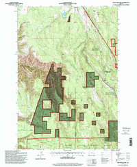 Meacham Lake 1995 topographic map thumbnail