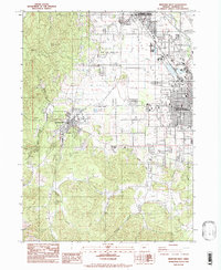 Medford West 1983 topographic map thumbnail