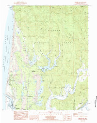 Mercer Lake 1984 topographic map thumbnail