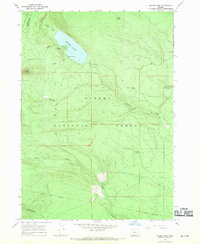 Miller Lake 1967 topographic map thumbnail