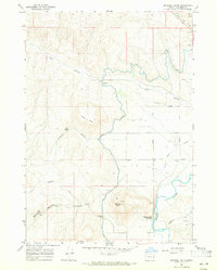 Mitchell Butte 1967 topographic map thumbnail