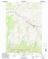 Mitchell 1992 topographic map thumbnail