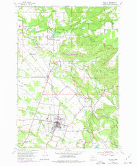 Molalla 1954 topographic map thumbnail